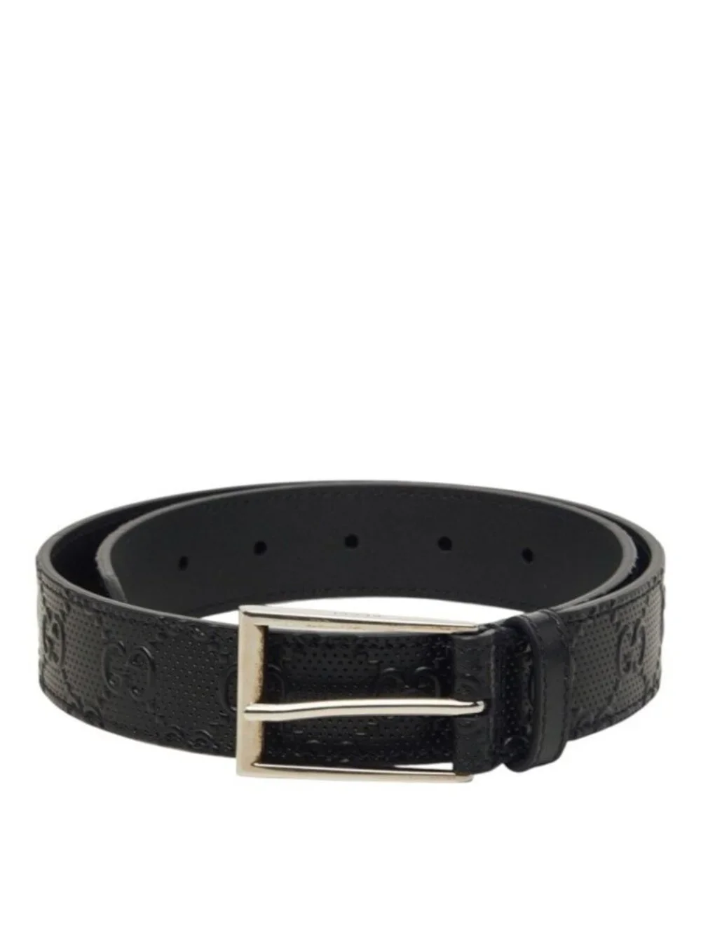 Gucci Guccissima Belt 70/28 Black Leather